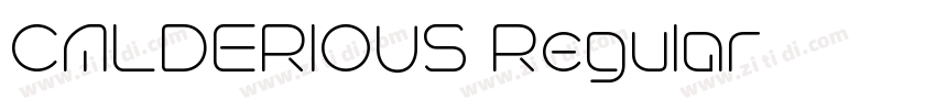 CALDERIOUS Regular字体转换 CALDERIOUS Regular字体转换